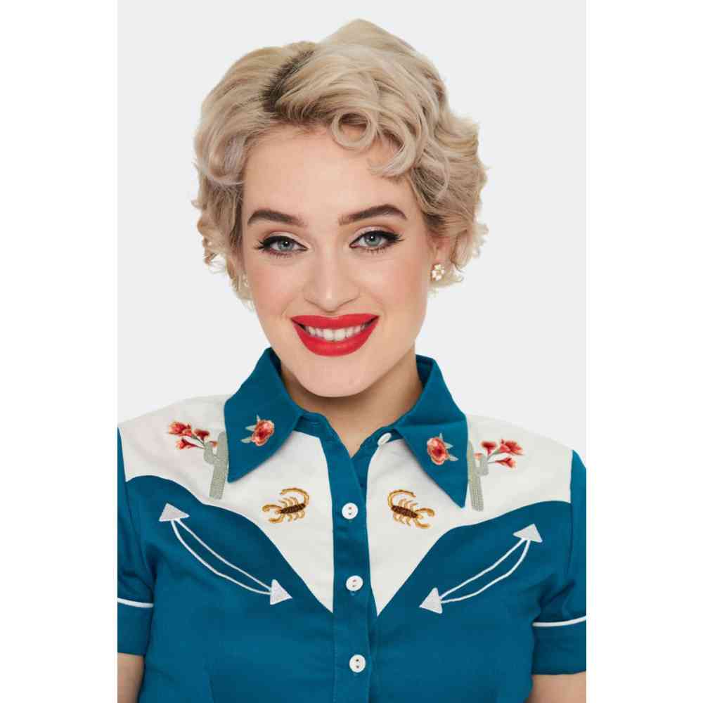 Voodoo Vixen - Heart Petal Stud Ohrringe - WeiÃŸ